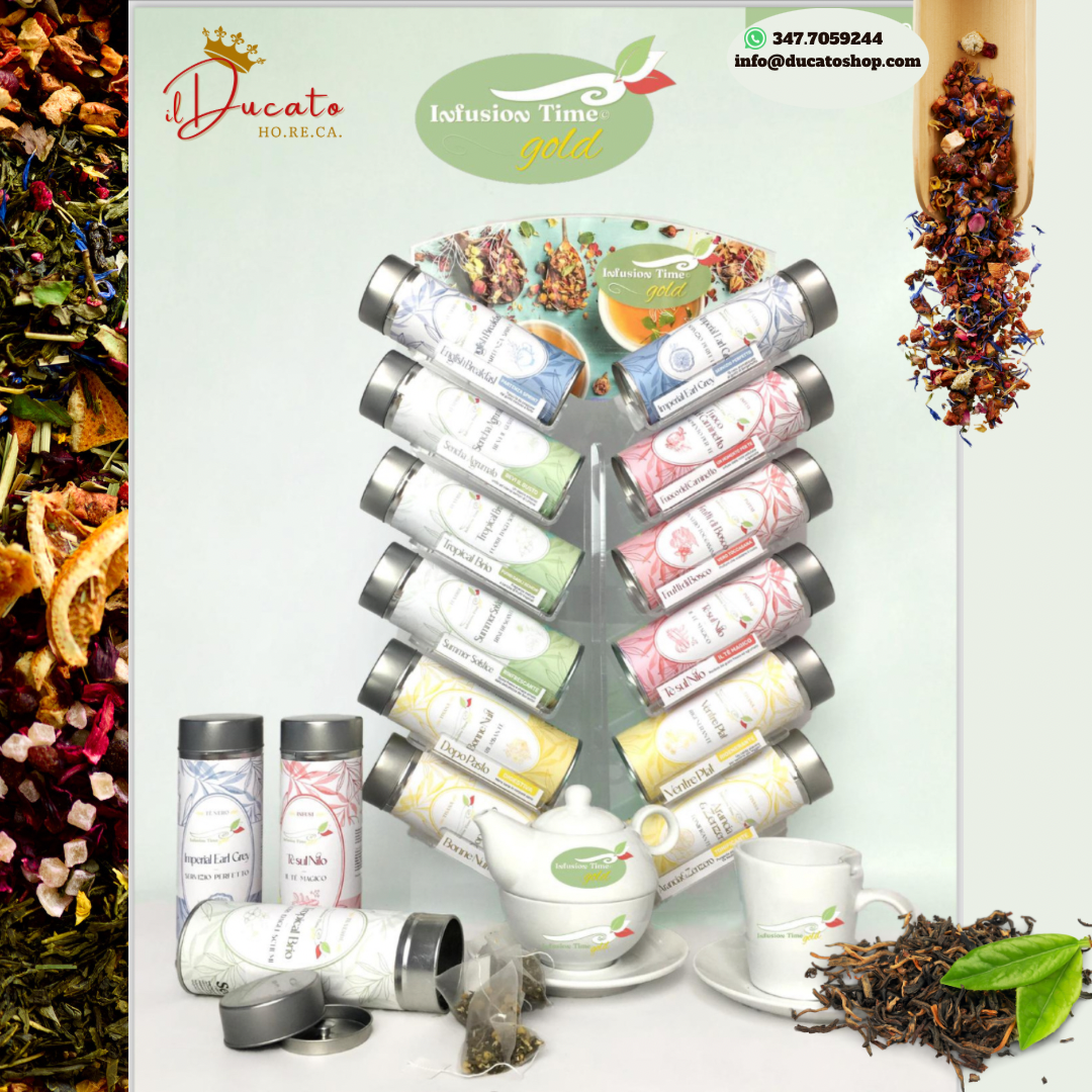 MULTIPACK Tea Selection - 12 scatole in latta con 15 piramidi - gusti assortiti