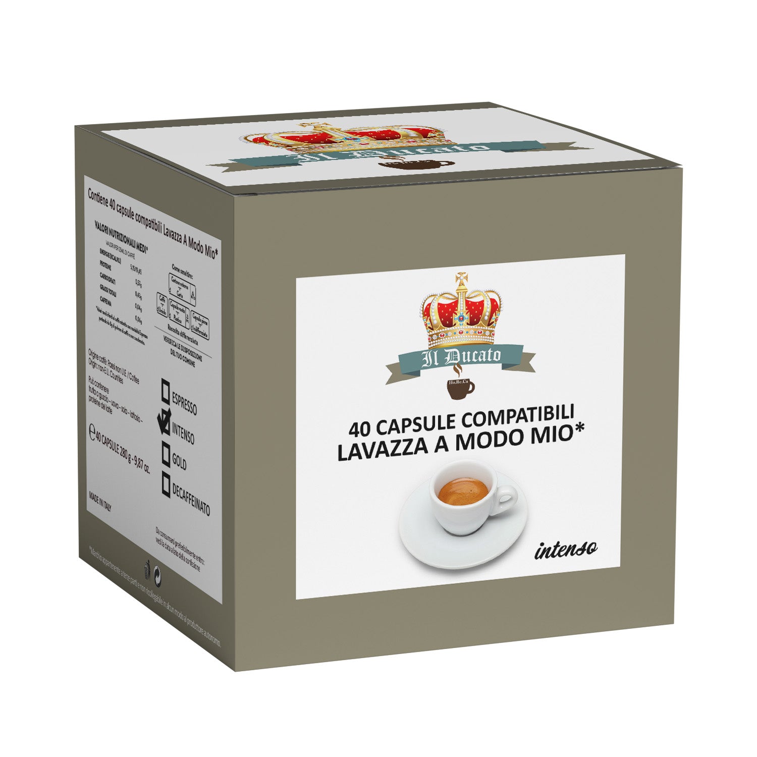 Caffè aroma Intenso - Capsule compatibili Lavazza "A modo mio" - scatola 40 pezzi