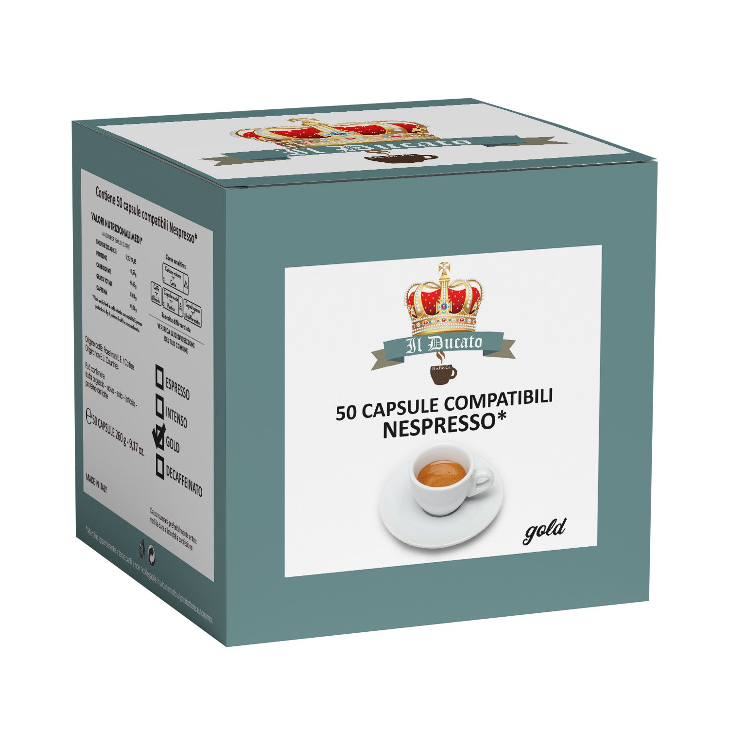 Caffè aroma Gold - Capsule compatibili Nespresso - scatola 50 pezzi