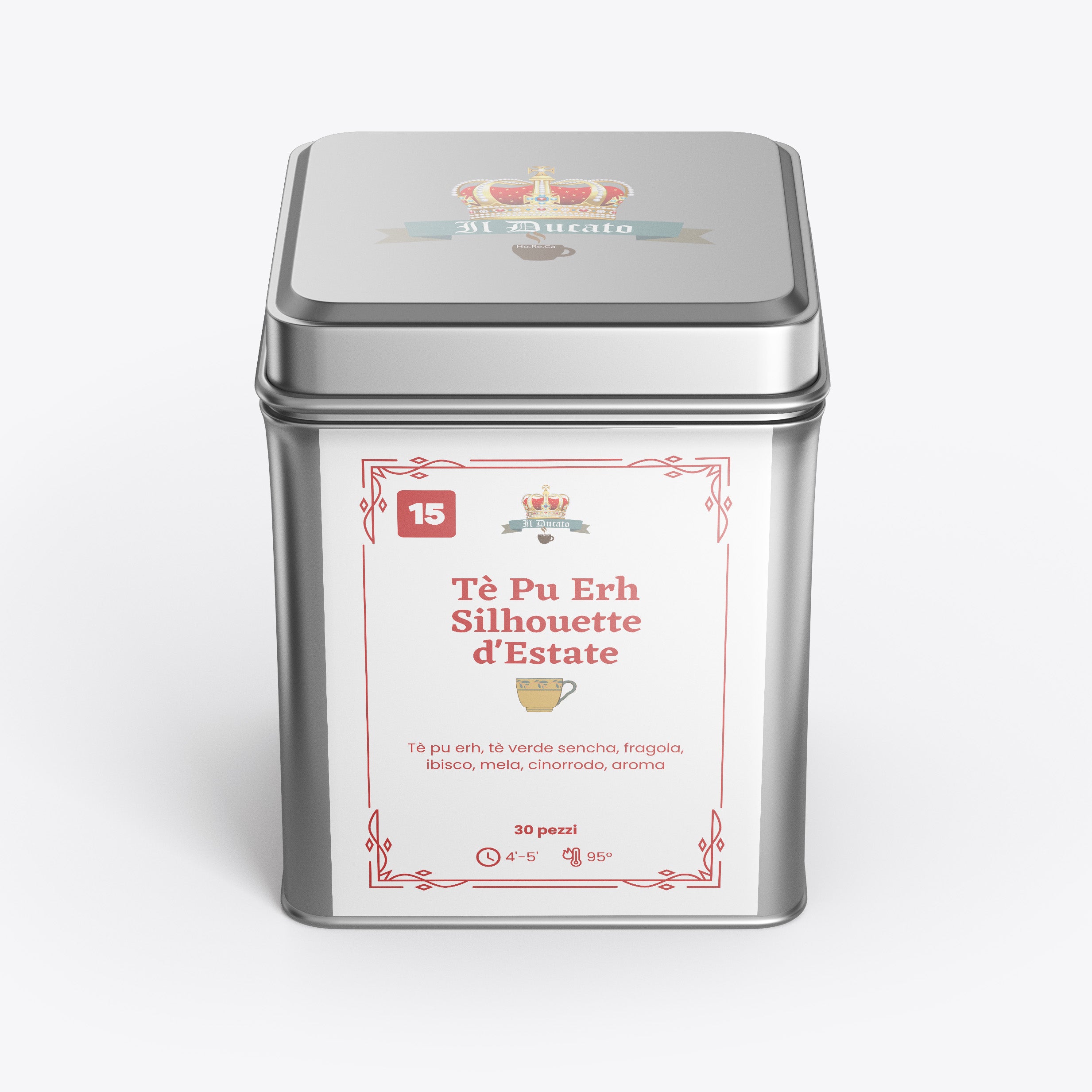 Tè Pu Erh Taj Mahal - (Arancia e cannella) busta con 60 piramidi